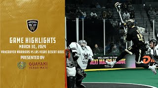 GAME HIGHLIGHTS | Vancouver Warriors vs Las Vegas Desert Dogs | 3.30.24