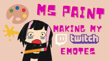 Nym Draws Her Twitch Emotes BADLY [MS PAINT]