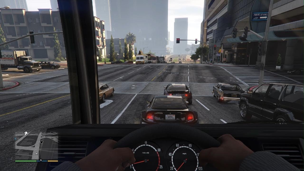 Truck driving with an accident