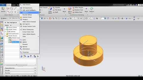 EXTRUDE REVOLVE NX