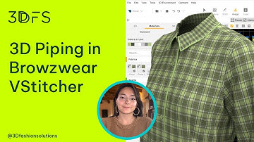 Creating a 3D Piping Seam in Browzwear VStitcher