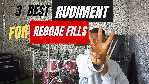 The only 3 RUDIMENTS that you need to play better REGGAE Drum FILLS!