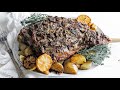 Roast Bone In Leg of Lamb Recipe + Delicious Easy Garlic & Herb Marinade