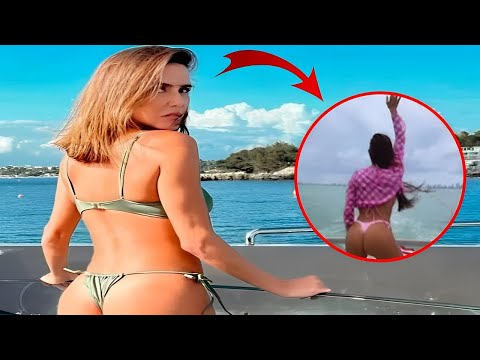 DE BIQUÍNI, DEBORAH SECCO GRAVA VÍDEO SENSUALIZANDO DURANTE PASSEIO DE BARCO \