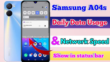 how to show daily data usage in samsung a04s | samsung a04s show daily data usage
