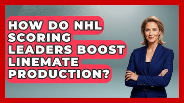 How Do NHL Scoring Leaders Boost Linemate Production? - Puck Stats Central