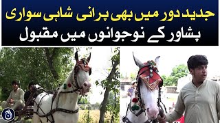 Even in modern times, Popularity of old royal ride Tanga among youth of Peshawar - Aaj News