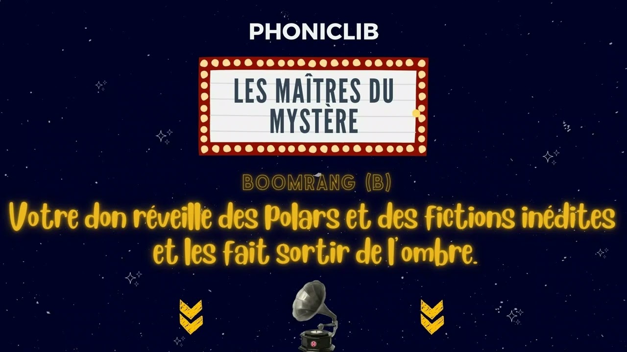 Boomrang  -  Les Maîtres du Mystère