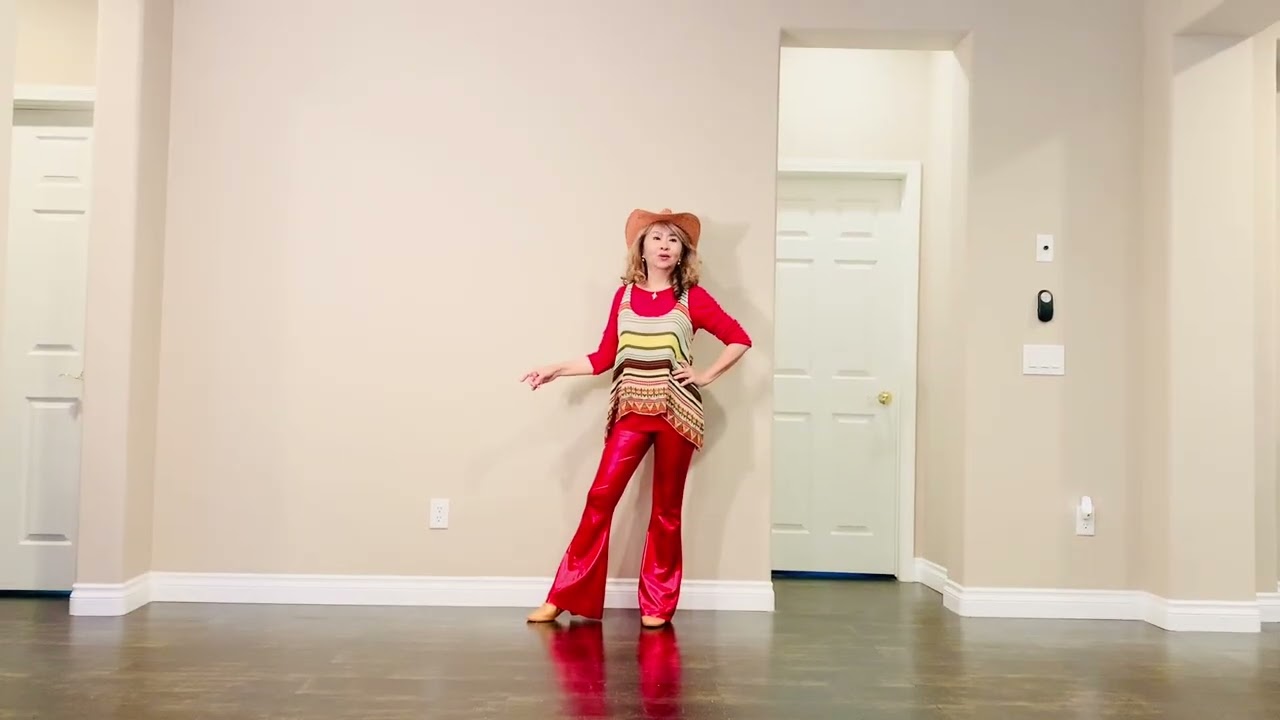 Tide Is High - line dance, improver, demo & tutorial