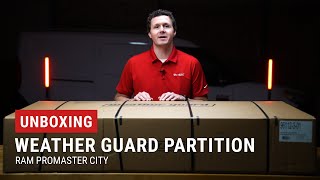 Unboxing Weather Guard Partition for ProMaster City