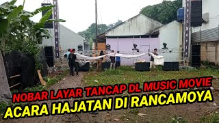 Nobar layar tancap alat DL music movie di rancamoya cibogo acara khitanan anak bang Maman l2f