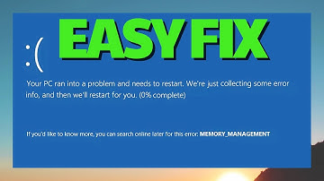 Fix MEMORY Management blue screen 0x0000001A: Error on Windows 11 / 10 ⚠️🟢