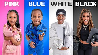 BUYING EVERYTHING IN ONE COLOR  FOR MY KIDS CHALLENGE!