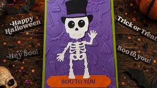 Sir Skeleton & hot foiled spooky sentiments by Simon Hurley Actualización