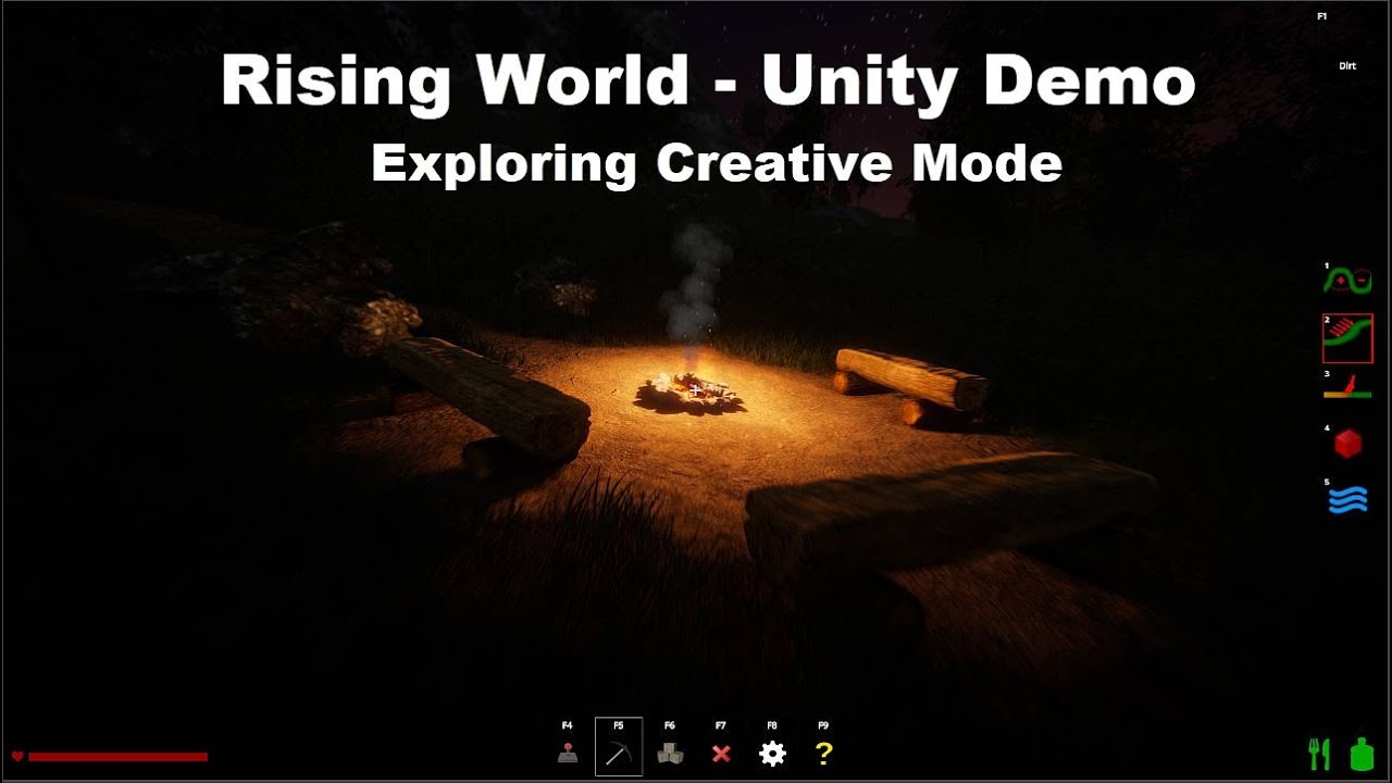Rising World Unity Demo Exploring Creative Mode