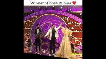 #Big boss 14 winner 🏆 is #Rubina