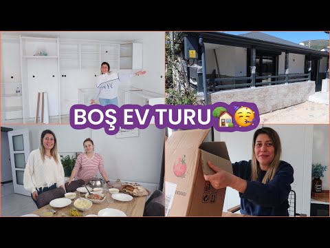 BOŞ EV TURU🏡YENİ EVİMİZİ BİRLİKTE GEZELİM🥳RAMAZAN SOFRAMIZ🌙EVİMİZE ADIM ADIM