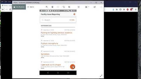 Facility Issue Reporting app: web app and mobile app