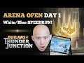 Azorius speedrun  arena open day 1  outlaws of thunder junction sealed  mtg arena