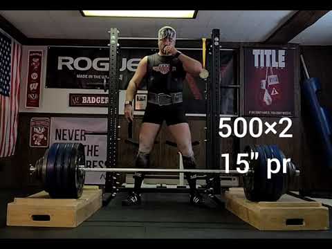 500 lb deadlift block pull