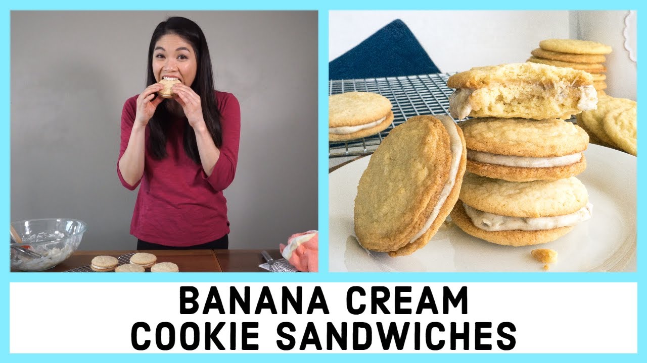Banana Cream Cookie Sandwiches Life Above the Clouds 87 YouTube