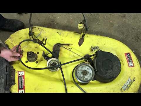 How to Replace Mower Deck bearings on a 42" John Deere Mower Deck