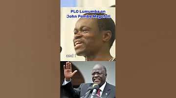 PLO Lumumba On John Pombe Magufuli The Magufurification Of Africa Goviral Foryou Africa 