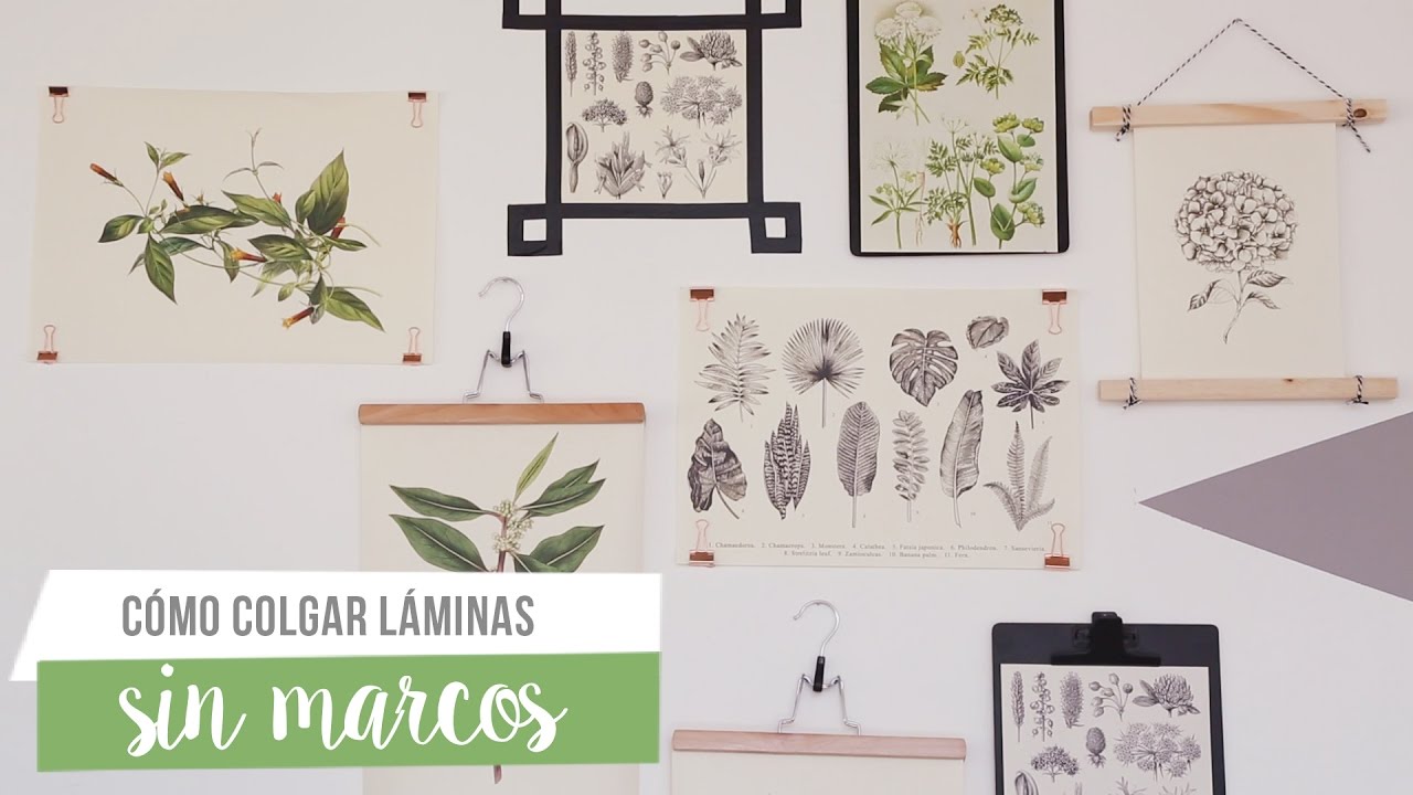 Cómo colocar cuadros y carteles sin dañar la pared? - Blog de decoración de  bimago