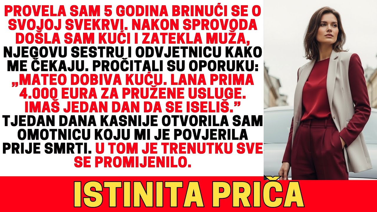 Moj muž nije oklijevao: „Nasljedstvo je moje. Imaš jedan dan da spakiraš stvari.”