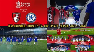 NEW ENTRANCE EMIRATES FA CUP UPDATE SEASON 2023 - 2024 || ALL PATCH COMPATIBLE || GAMEPLAY REVIEWS