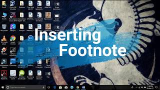 Inserting Footnotes - Using Microsoft Words 2016