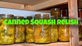 Canning:  Making Squash Relish