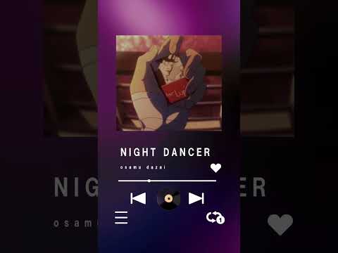 NIGHT DANCER　文スト太宰ver　#AIカバー #aicover #歌わせてみた #文豪ストレイドッグス #文スト #文スト太宰
