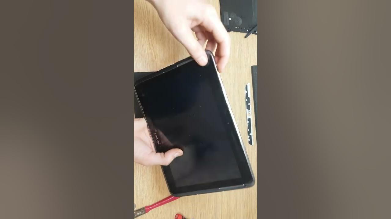 How to clean and install touch screen Samsung tablet N8000. test YouTube