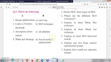 12th HSC SCIENCE IT L-2 INTRODUCTION TO SEO(SEARCH ENGINE OPTIMIZATION) SOLVED EXERCISE WITH ANSWER.