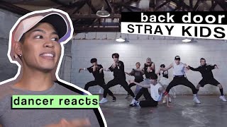 Dancer Reacts to #STRAYKIDS - BACK DOOR Dance Practice Video
