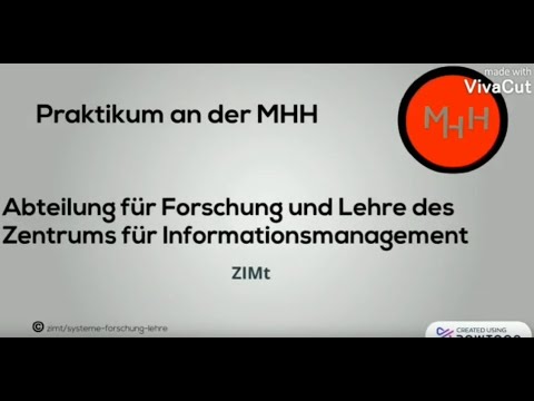 2020 Praxisphase IM in der MHH / Abteilung für Forschung und Lehre (ZIMt)