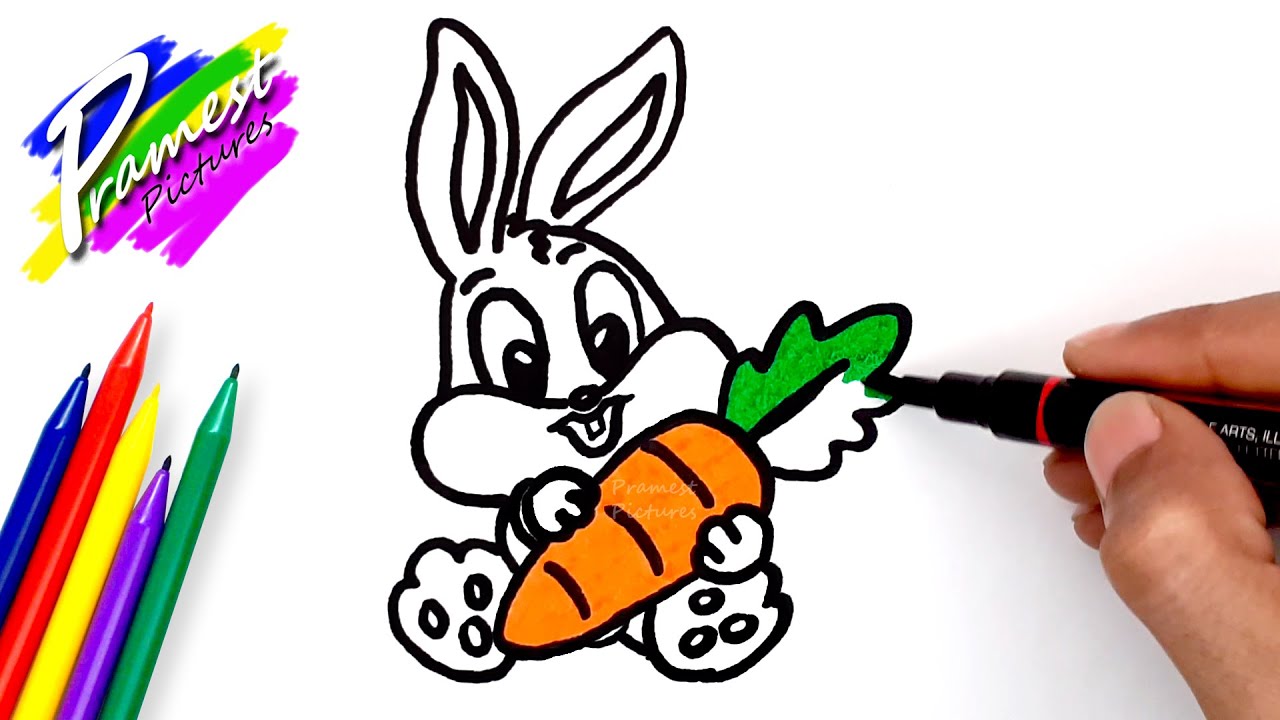 Kelinci Wortel Menggambar Dan Mewarnai Untuk Anak YouTube