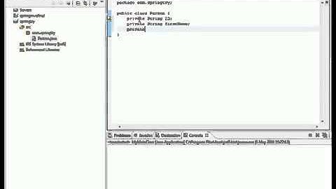 Spring DAO using JdbcTemplate part 1