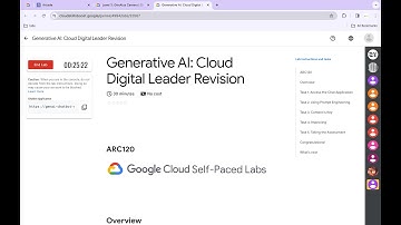 Generative AI: Cloud Digital Leader Revision || #qwiklabs || #ARC120 ||  [With Explanation🗣️]
