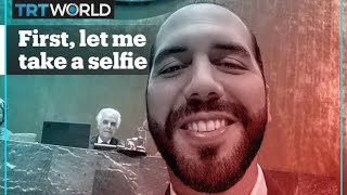 But first, let me take a selfie': El Salvador's president tells the UNGA