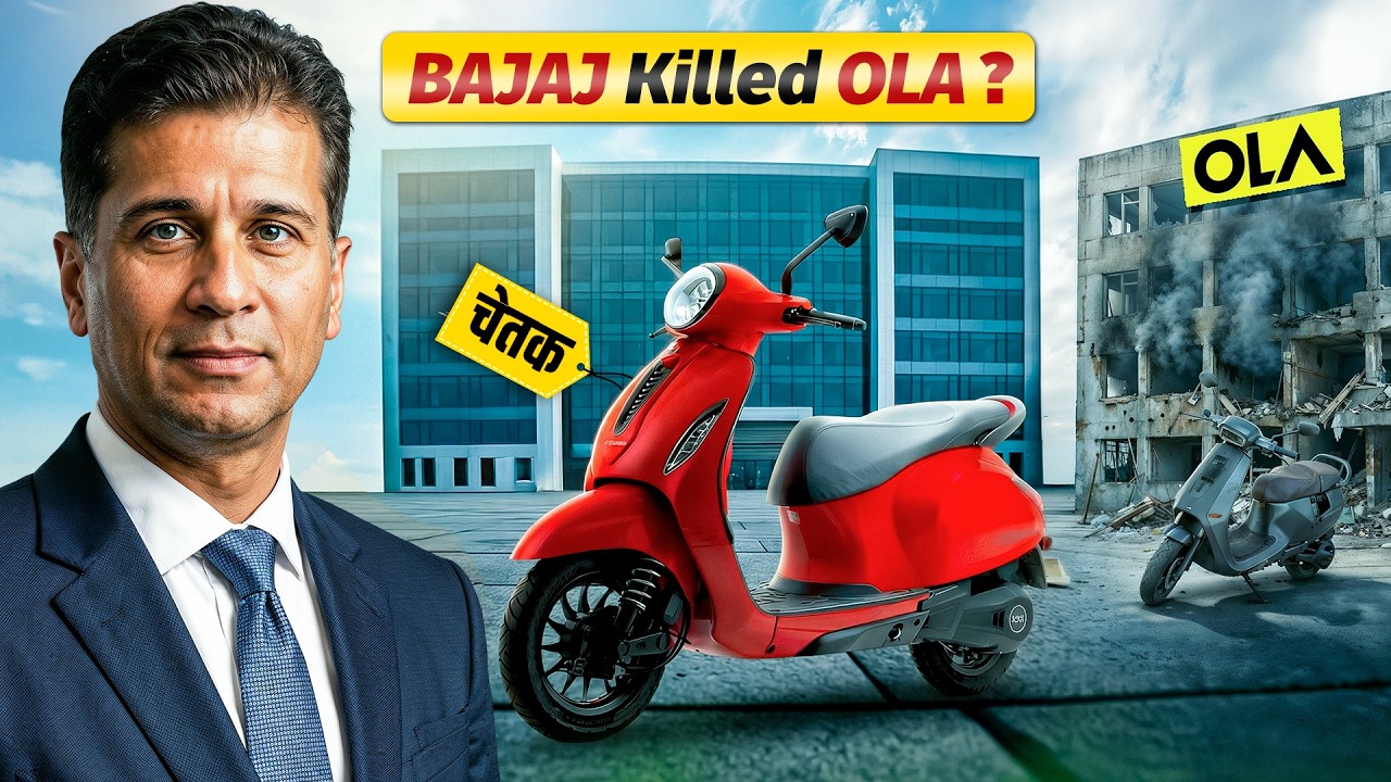 How Bajaj Beat Ola in the EV Scooter Market? 🛵 Live Hindi