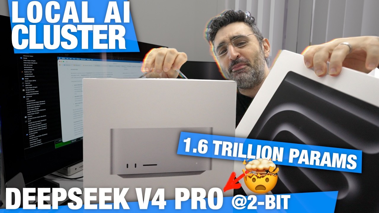 DeepSeek V4 Pro at 2-Bit?! | Local AI Cluster vs 1.6T Params 🤯
