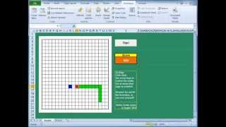 The "Snake Game" on VBA Excel screenshot 5