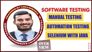 Software Testing Overview | Manual Testing + Automation with Selenium | By Krishna screenshot 5