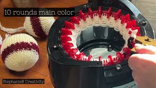 10 Minute Knit Snow Balls & Baubles- Addi Knitting Machine