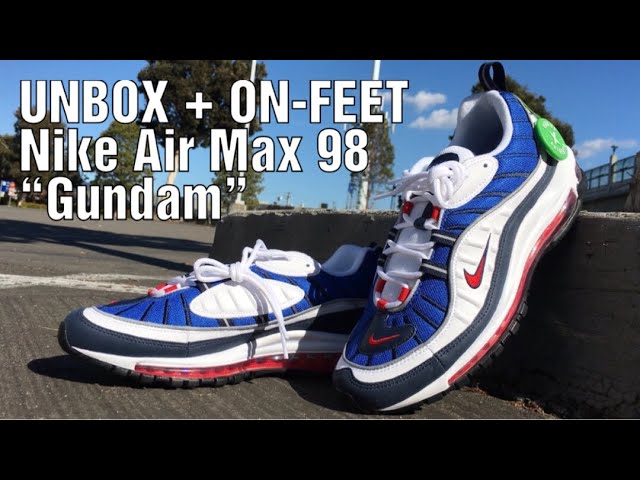 Unbox On Feet Nike Air Max 98 Gundam Youtube