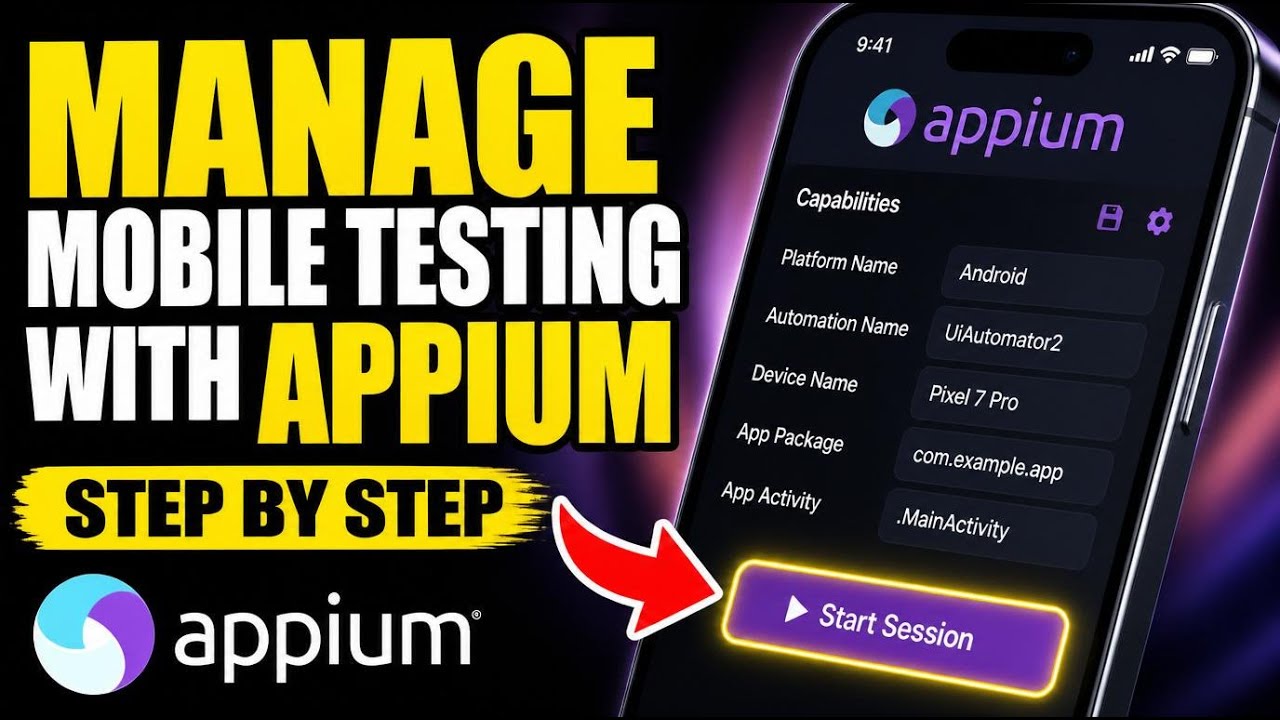 How to manage mobile testing with Appium - Step By Step - YouTube