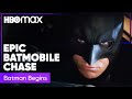 Batman Begins' Epic Batmobile Chase | HBO Max
