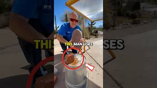 This man built a giant solar lens that reaches 1600°C☀️🔥